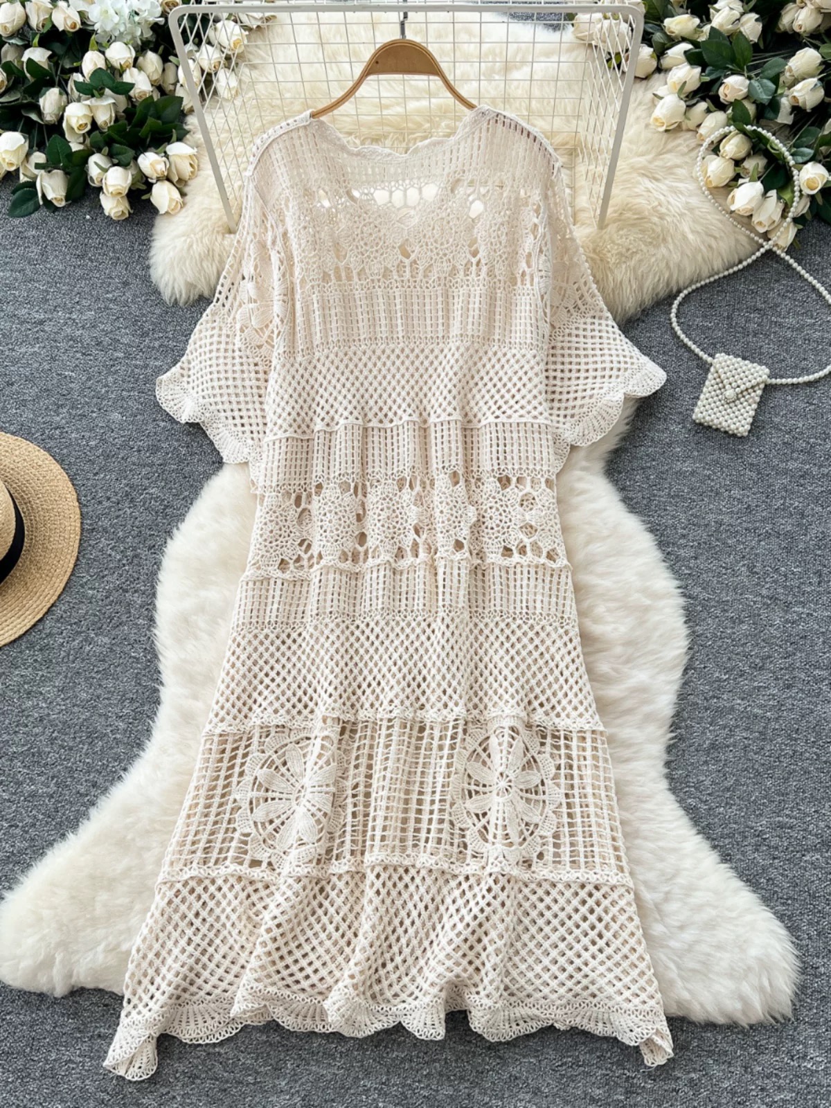 Going to see him knitted dress KD348 images